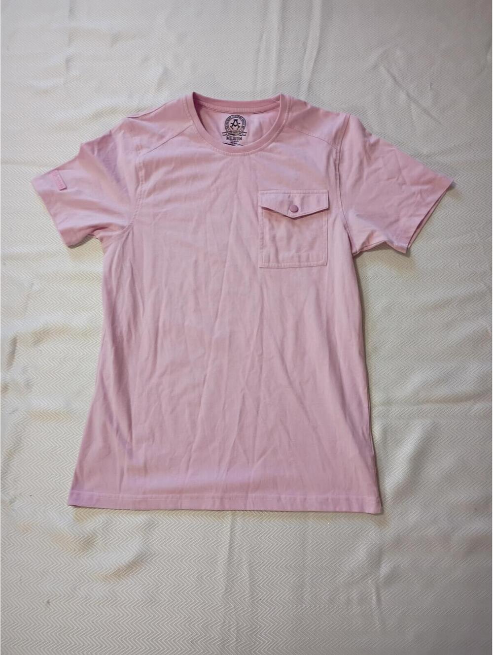 Pink Short Sleeve Pocket T-Shirt Medium
